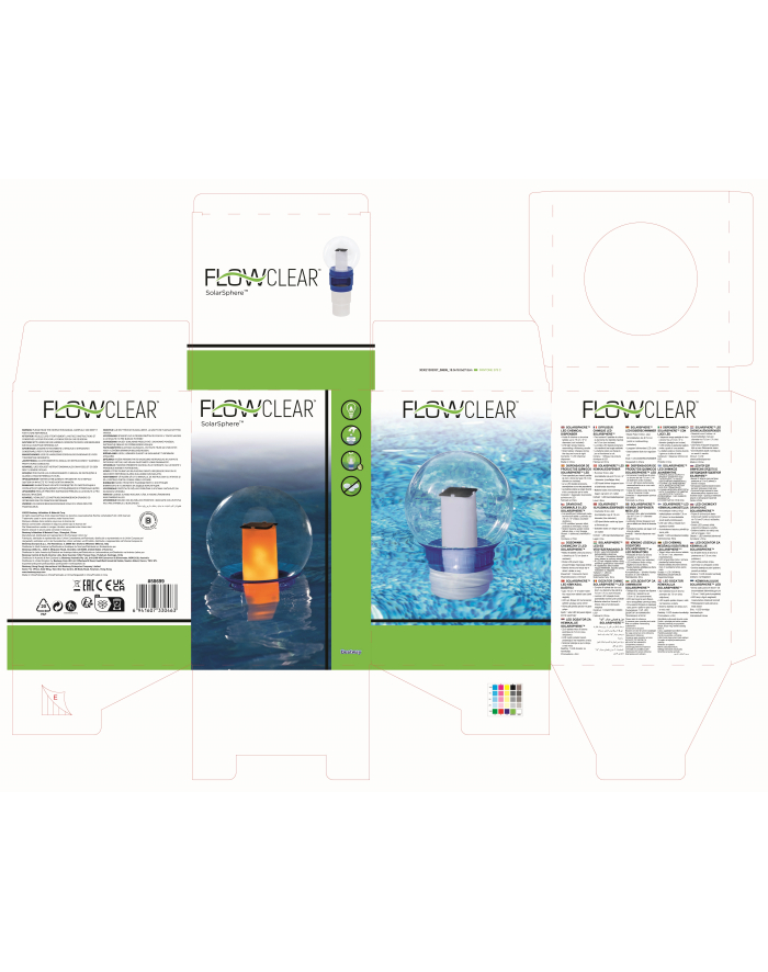 bestway Dozownik chemikaliów z lampą LED B58699 30463 główny