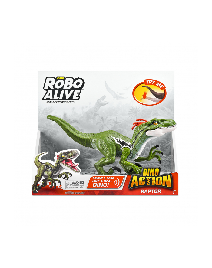 ZURU Robo Alive dino Raptor dźwięk 7172 21358 główny