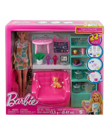 mattel Barbie lalka zestaw Relaks w kafejce HKT94 /3