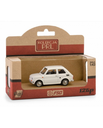 daffi Model Fiat 126p biały K-569