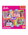 trefl PUZZLE 4w1 Wesoły świat Barbie/Mattel 34626 - nr 6
