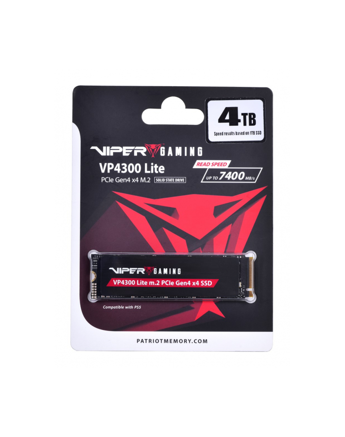 patriot memory SSD Patriot Viper VP4300L M2 PCI-Ex4 NVMe 4TB główny