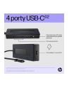 hewlett-packard Hub HP USB-C 4K 6G842AA 4 porty USB-C Czarny - nr 3