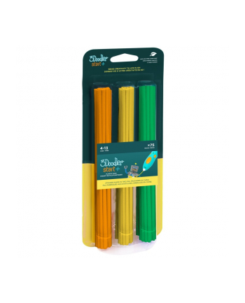FILAMENT 3DOODLER START EKO, 25MM, 75 SZTUK, 3 KOLORY, POM, ŻÓŁTY, ZIEL 3DS-ECO-MIX2-75