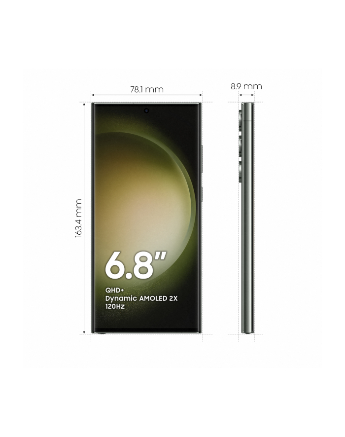 Smartfon Samsung Galaxy S23 Ultra (S918) 8/256GB 6,8''; Dynamic AMOLED 2X 3088x1440 5000mAh Dual SIM 5G Green główny