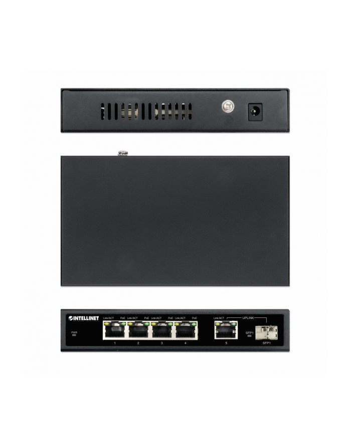 Intellinet Switch Gigabit 4X Rj45 Poe+, 1X Uplink, Slot Sfp (561822) główny