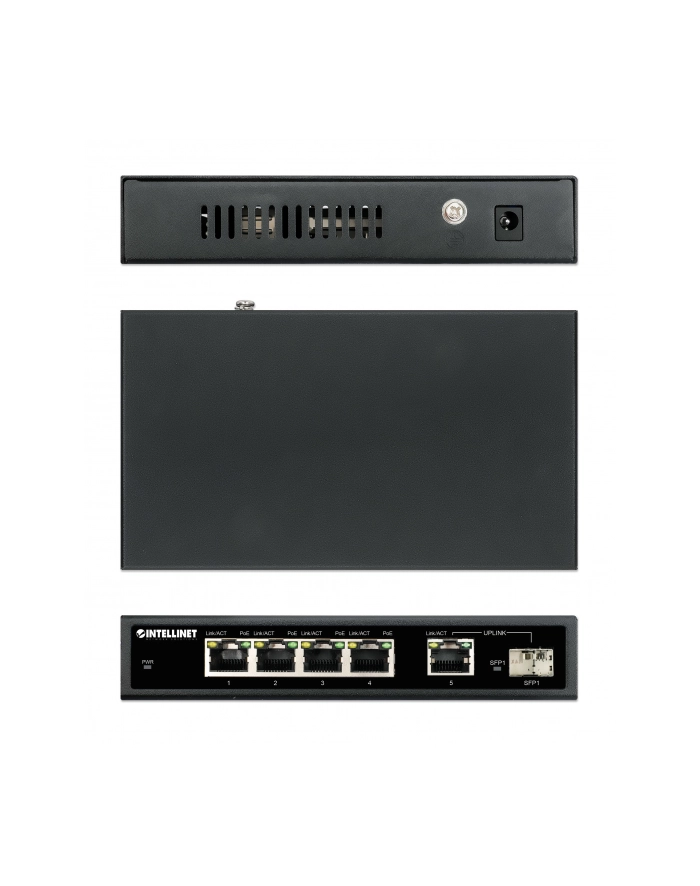 Intellinet Switch Gigabit 4X Rj45 Poe+, 1X Uplink, Slot Sfp (561822) główny