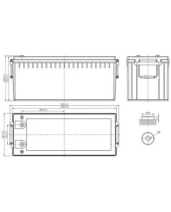 Victron Energy Akumulator Żelowy Agm Super 12/230 M8 (BAT412123081)