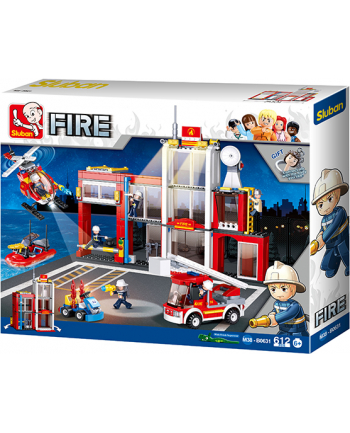 Sluban Remiza Straż Pożarna Kompatybilne Lego Cobi