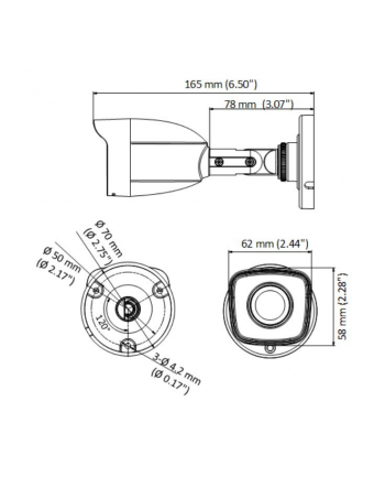 Hikvision Kamer Tubowa 4W1 Hwt B150m 5Mpx (HWTB150M) Bullet