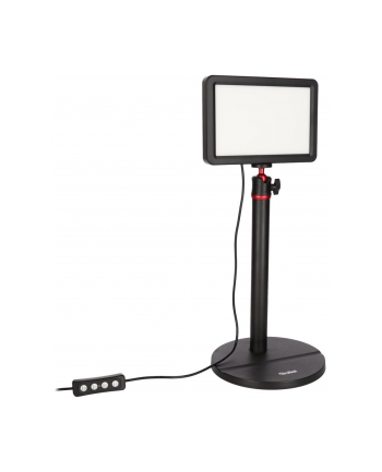 Rollei Lumis Key-Light, oświetlenie wideo LED wraz ze statywem stołowym z pilotem na kablu do oświetlenia strumieniowego wideo i konferencji 28555 cza