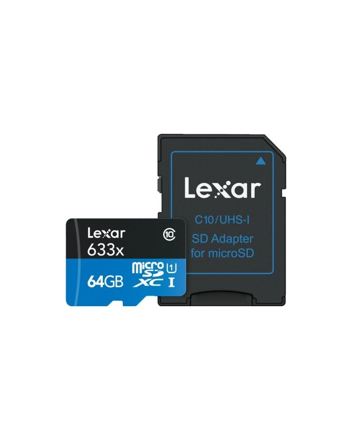 Lexar Microsdxc Karta Pamięci 64 Gb Class 10 Uhs I 45/95 Mb/S główny