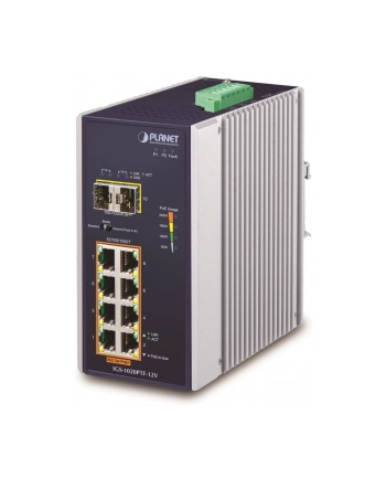 Planet Igs-1020Ptf-12V Ip30 Ind 8-P 10/100/1000T (IGS1020PTF12V)