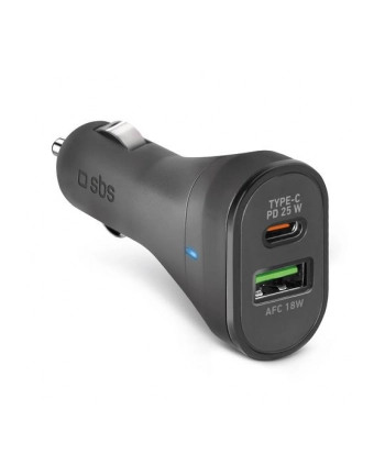 Sbs Ładowarka Samochodowa 25 W Do Iphone'A Samsung Xiaomi Oppo Usb C Telefonów Komórkowych Tabletów A 18 Szybkie
