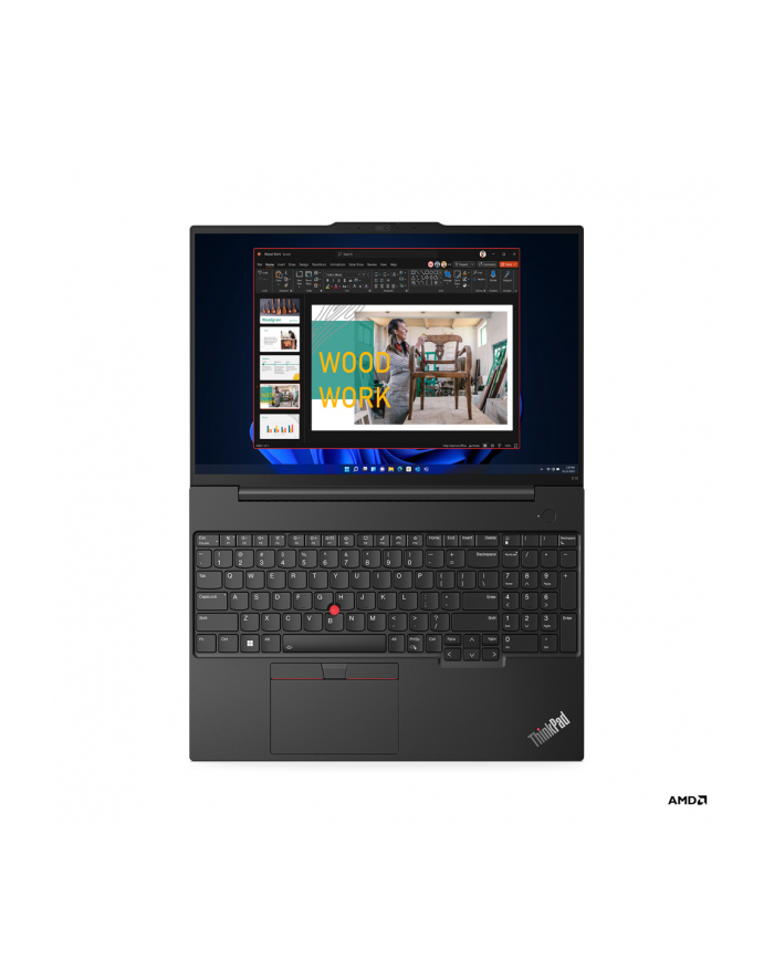 lenovo Laptop ThinkPad E16 G1 21JT000BPB W11Pro 7530U/16GB/512GB/AMD Radeon/16.0 WUXGA/Graphite Black/1YR Premier Support + 3YRS OS główny