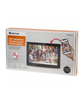 Emaga Cyfrowa Ramka do Zdjęć Denver Electronics PFF-1037B 10,1'' Czarny