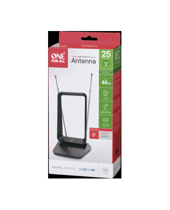 One For All Pasywna Antena Teleskopowa Dvb-T/T2 Sv 9460-5G;Do Użytku Domowego Czarny