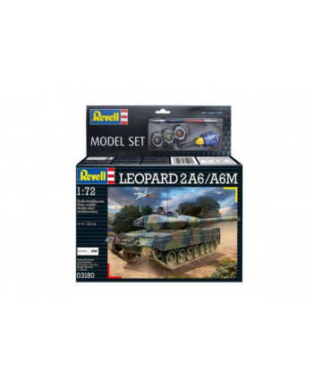 cobi Czołg do sklejania 1:72 63180 Leopard 2A6/A6M + klej, 4 farbki, pędzelek Revell