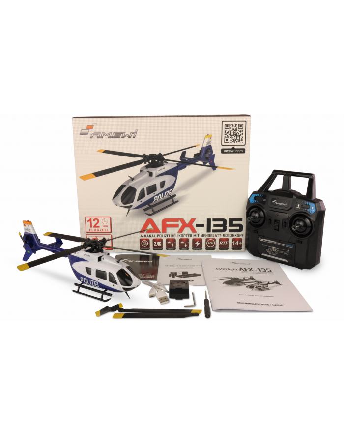 Amewi Helikopter Rc Afx 135 Polizei 25328 305 Mm 100 G Rtr AFX135POLIZEI główny