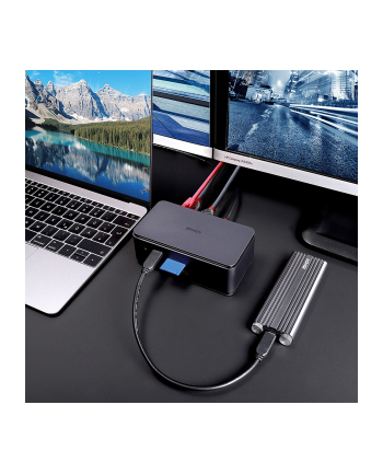 Lindy DST-Pro USB4 Dokujący Antracyt