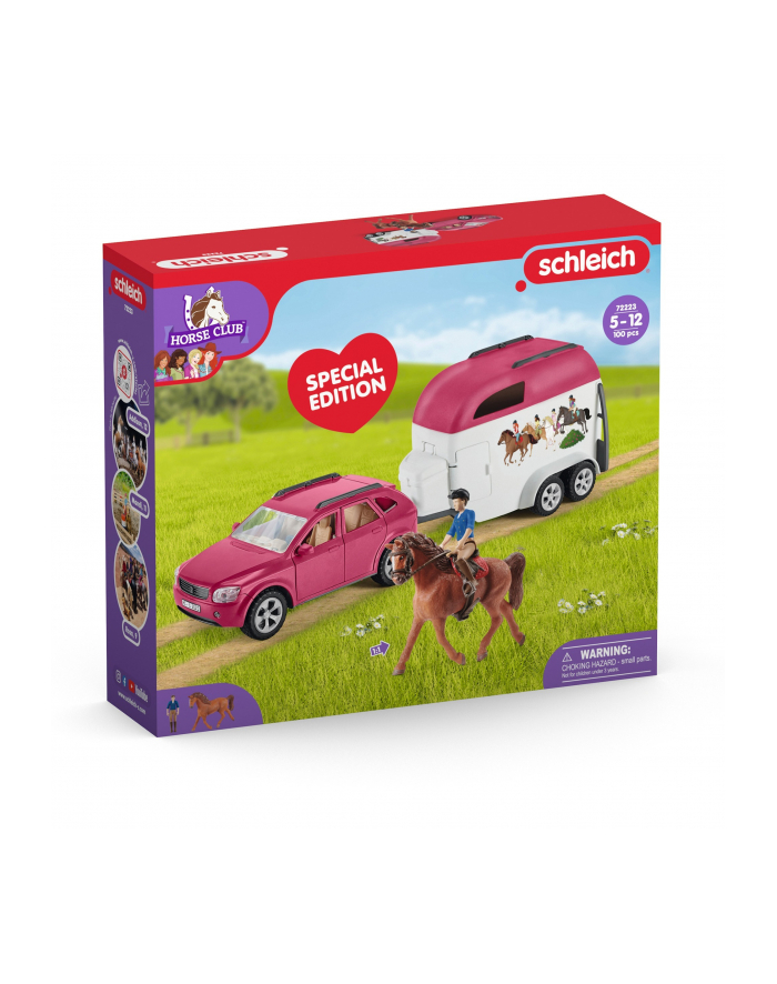 Schleich 72223 Samochód z przyczepą podstawowy Horse Club główny