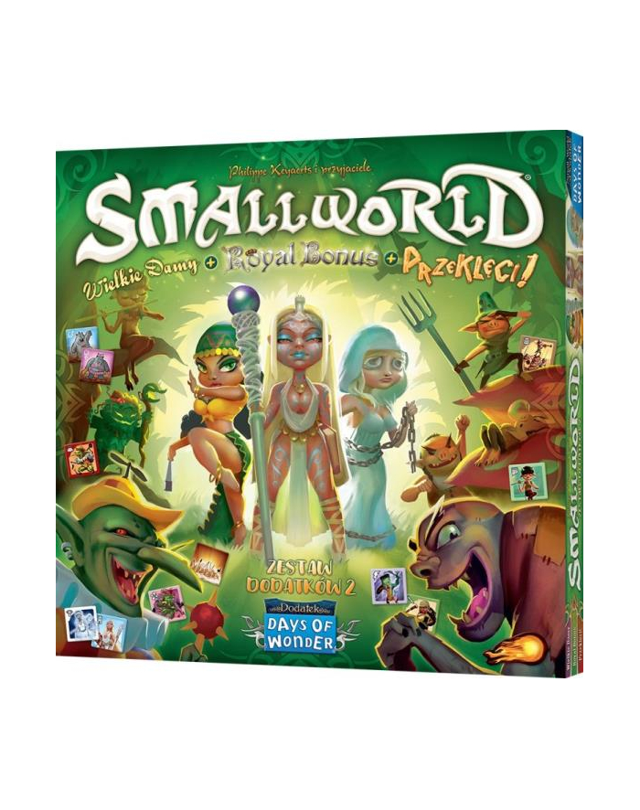 Small World: Zestaw dodatków 2 - Wielkie damy + Royal Bonus + Przeklęci! gra REBEL główny