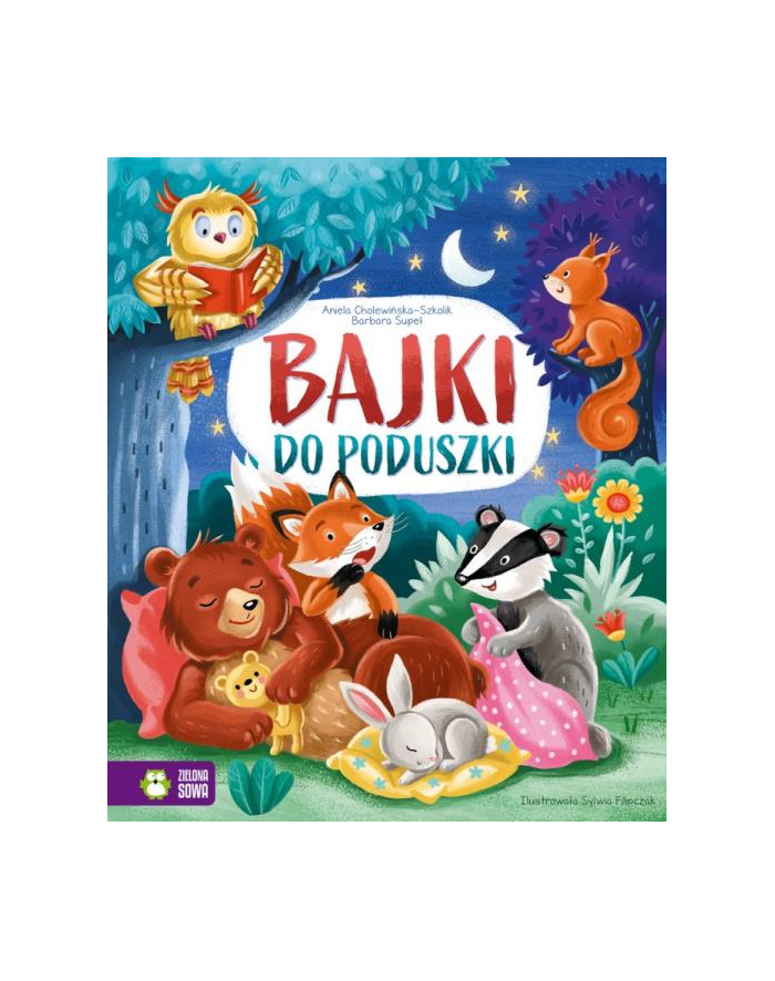 Książka Bajki do poduszki w1 Zielona Sowa główny
