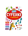 Książka Kolorowa Akademia. Cyferki z naklejkami NW Zielona Sowa - nr 1