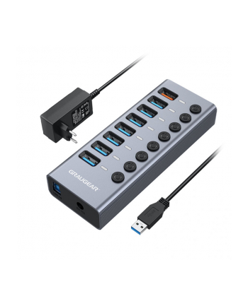 Graugear 7-Port USB-A 3.0 + 1x Ladeport (GHUB71A)