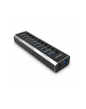 Lindy 10 Port USB 3.0 Hub with On/Off Switches USB 3.2 Gen 1 (3.1 Gen 1) Type-B 5000 Mbit/s Czarny - nr 13