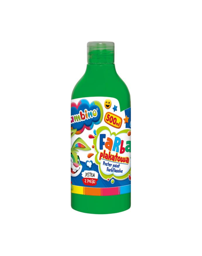majewski Farba plakatowa w butelce 500 ml zielona bambino główny