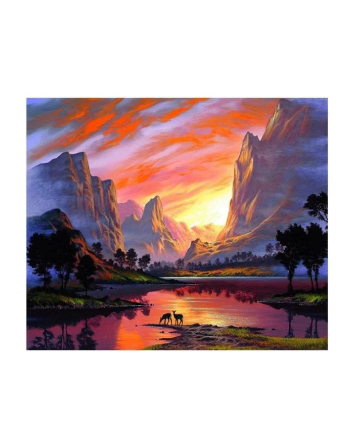 norimpex Malowanie po numerach 40x50cm Góry zachód słońca 1007660 główny