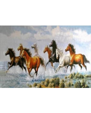 norimpex Diamentowa mozaika Galop koni na wybrzeżu, folia 80x40cm 1009034