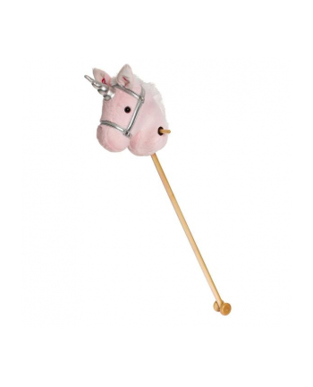 tootiny Głowa konia TED Pluszak Jednorożec na kiju, różowy 100cm