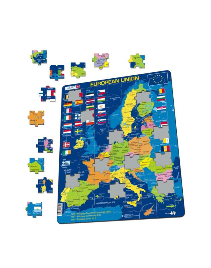 tactic Układanka / puzzle Unia Europejska - Mapa , flagi Larsen główny