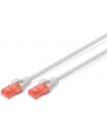 DIGITUS Kabel krosowy CAT 6 U-UTP PCW AWG 26/7 długość 10 m kolor szary - nr 1