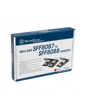 SILVERSTONE TECHNOLOGY SILVERSTONE SST-SA011 - WEWNĘTRZNY MINI SAS 26-PINOWY SFF8087 DO ZEWNĘTRZNEJ 36-PINOWEJ SFF8088 OM PCI-E UCHWYT NA KARTĘ  () nr 1