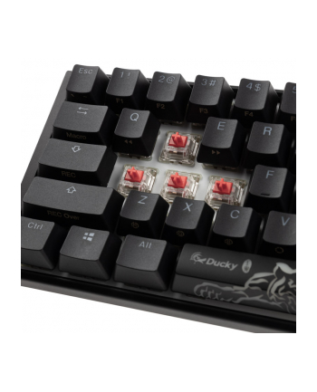 Klawiatura gamingowa Ducky ONE 3 Classic Mini MX-Silent-Red RGB LED US czarno-biała, mechaniczna nr 2