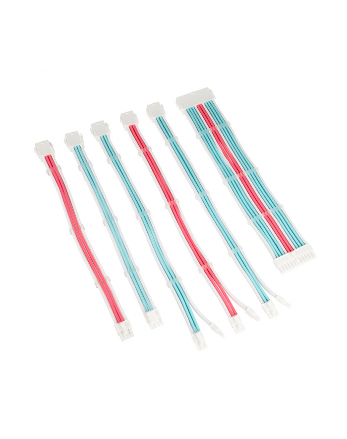 Kolink Core Adept Braided Cable Extension Kit - Brilliant White/Neon Blue/Pure Pink (COREADEPTEKBBP) główny