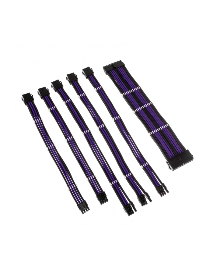 Kolink Core Adept Braided Cable Extension Kit - Jet Black/Titan Purple (COREADEPTEKBTP) główny