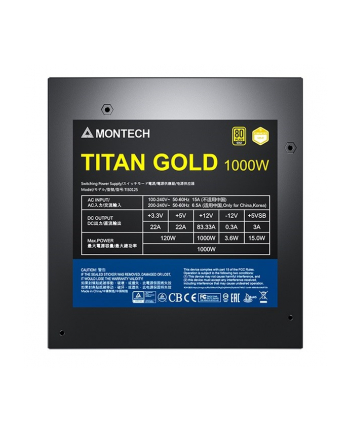 Montech Titan 1000W 80 Plus Gold (TIS0125)