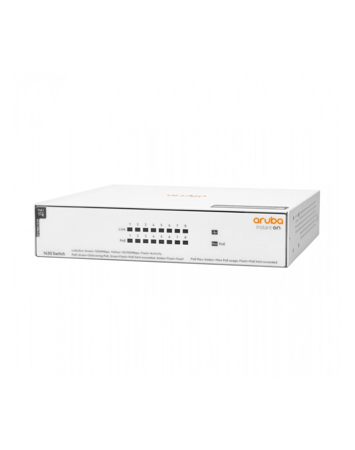 Hewlett Packard Enterprise Hpe Aruba Instant On 1430 8G Class4 Poe 64W Switch (R8R46AABB) główny