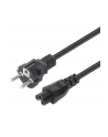 Kabel zasilający koniczynka Manhattan Schuko/C5 1m czarny - nr 2