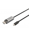 Kabel adapter DIGITUS PREMIUM 8K 30Hz USB Typ C/DisplayPort dwukierunkowy 1m - nr 1