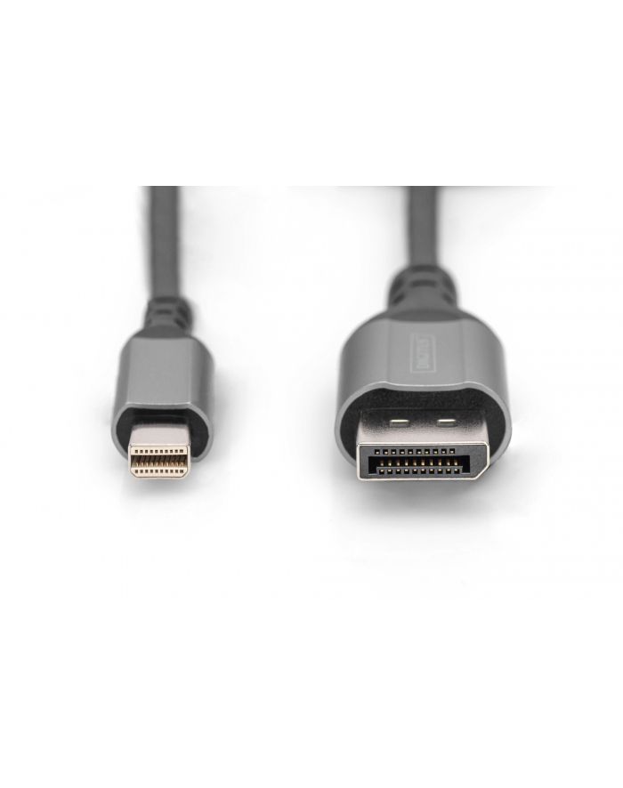 Kabel adapter DIGITUS PREMIUM miniDisplayPort - DisplayPort 8K 60Hz miniDP/DP M/M 1m główny
