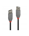 Kabel USB 2.0 LINDY Type A Cable, Anthra Line 3m Black - nr 3