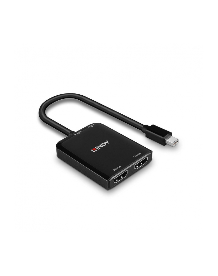 Konwerter Mini DisplayPort do 2xHDMI LINDY MST czarny główny