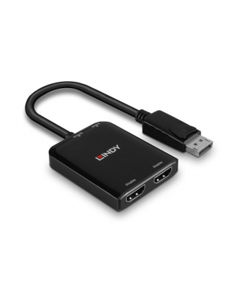 Konwerter DisplayPort do 2xHDMI LINDY MST czarny