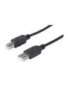 Kabel Manhattan USB2.0 A-B M/M Hi-Speed 1m czarny - nr 1