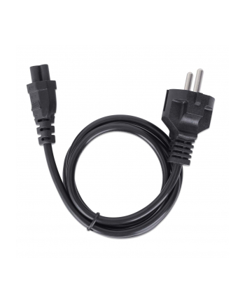 Kabel zasilający koniczynka Manhattan Schuko/C5 1m czarny nr 1